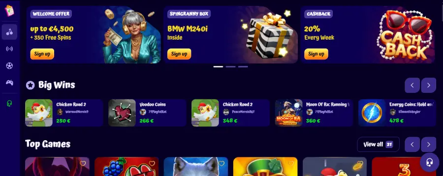 Spingranny bonus